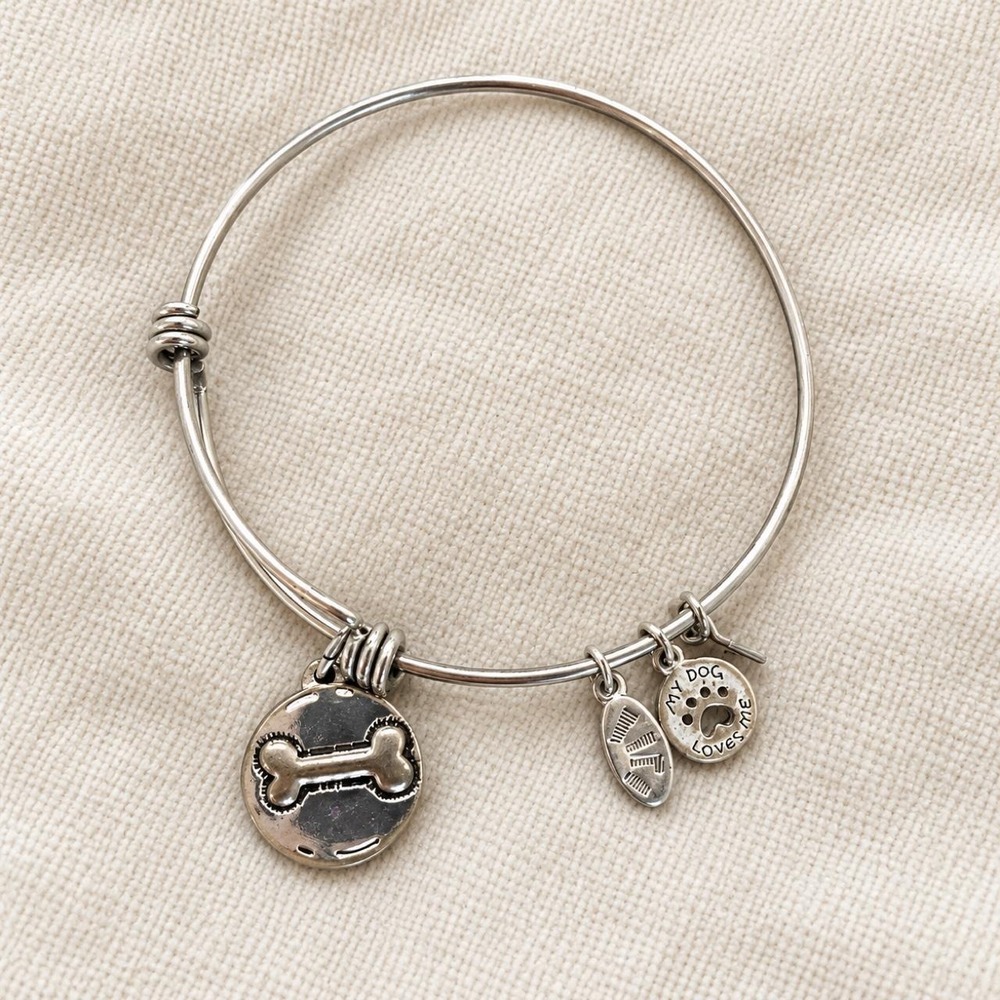 Love This Life "I Love My Dog" Charm Bangle